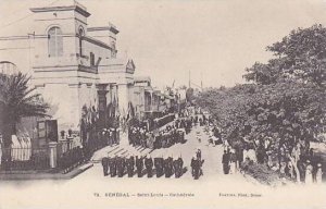 Senegal Saint Louis Cathedrale with Soldiers