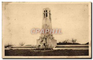 Old Postcard Vauquois Monument Elevate To The Memory Of Hairy Army