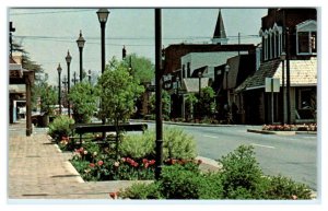 PERRY, Georgia GA ~ Downtown CARROLL STREET Scene ca 1960s-70s Postcard