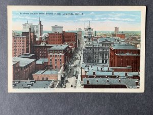 Business Section From Brown Hotel Louisville KY Litho Postcard H129805022