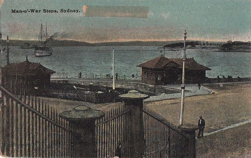 Postcard Man o War Steps Sydney Australia