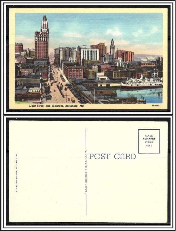 Maryland, Baltimore - Light Street & Wharves - [MD-058]