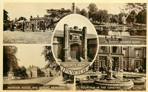 Vintage Multiview Postcard 221759 Ipswich UK Points of Interest, Suffolk England