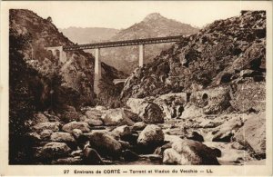 CPA Environs de Corte - Torrent et Viaduc du Vecchio CORSICA - CORSE (1083569)