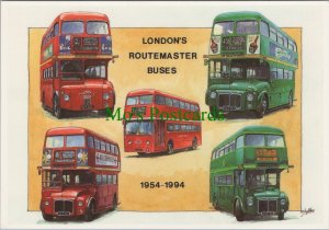 Road Transport Postcard - London's Routemaster Buses, 1954-1994 - Ref.RR14760