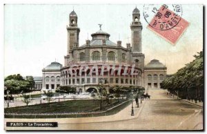 Old Postcard Paris Trocadero