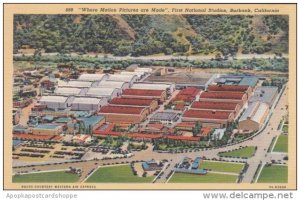 First National Studios Where Motion Pictures Are Made Burbank California Curt...