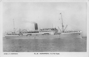 Indrapoera 1925 Printed Photo Italian Line Ship 