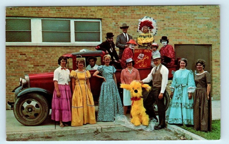 HAZEL PARK, MI Michigan ~ OLD TRUCK Group Posing COMMUNITY FAIR 1966  Postcard