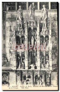 Postcard Old Brou Church Bourg Marble altarpiece of the Chapel of the Virgin