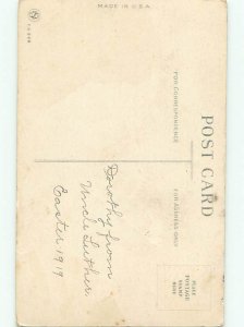 Divided-Back CHILDREN AT EASTER SCENE Great Postcard AA1711