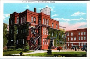 Postcard HOSPITAL SCENE Haverhill Massachusetts MA AN0021