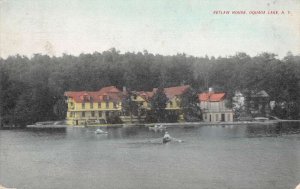 Oquaga Lake New York Retlaw House Scenic View Vintage Postcard AA25081