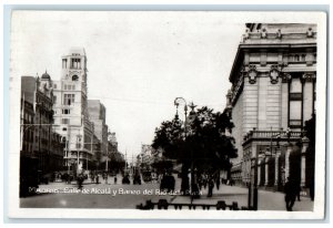 1931 Alcala Street Baneo Del Rio De La Plata Madrid Spain RPPC Photo Postcard