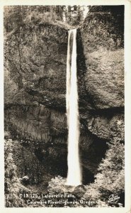 USA Columbia River Highway Oregon Latourell Falls Vintage RPPC 03.98