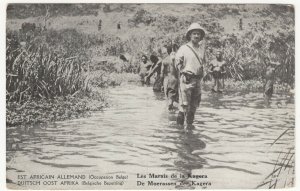 Tanzania; The Kagera Marshes, German East Africa, Belgian Occupation PPC, Unused 