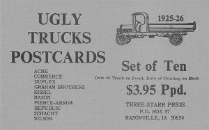 Ugly Trucks Postcard Masonville, Iowa, USA Unused 