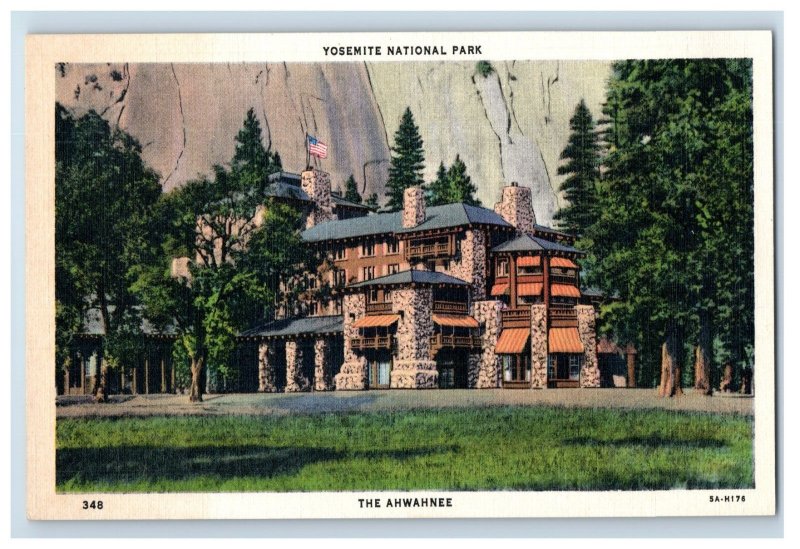 Vintage Yosemite National Park The Ahwahnee P129E