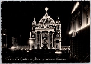 1950's Torino La Basilica Di Maria Ausiliatrice Real Photo RPPC Posted Postcard