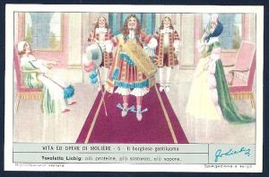 LIEBIG CARDS Advertising Life & Operas Moliere Scenes Set/6