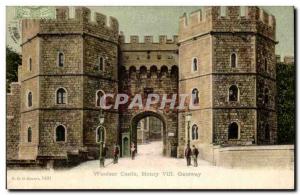 England - England - Windsor Castle - Henry VIII gateway - Old Postcard