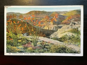 Vintage Postcard 1934 Painted Cliffs Phoenix-Globe Arizona (AZ)