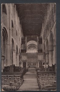 Hertfordshire Postcard - Interior of St Albans Abbey    RS11355