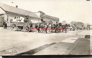 OR, Junction City, Oregon, RPPC, Farmers Delivering Wool, 1913 PM, Photo