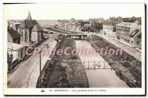 Postcard Old WIMEREUX Vue Generale From Taking Viaduct