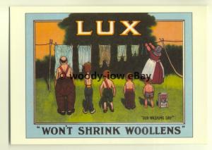 ad3455 - Lux - Family With There Clothes on The Line - Modern Advert Postcard