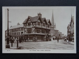 Herefordshire HEREFORD Old House, High Town - Old RP Postcard by C.E. Smith