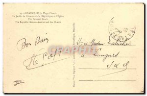 Old Postcard The Church Deauville