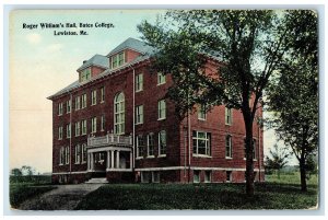 c1910 Roger William's Hall Bates College Lewiston Maine ME Antique Postcard