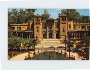 Postcard Mudejar Pavilion, The America Square, Seville, Spain