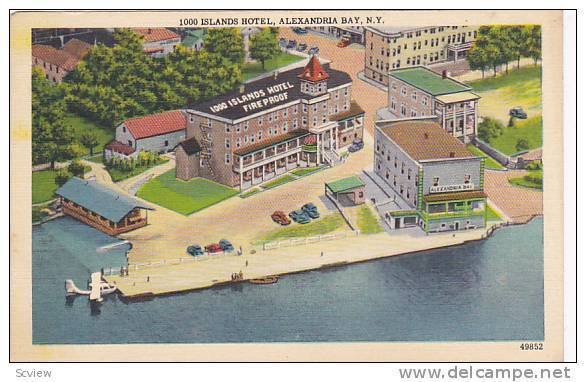 1000 Islands Hotel, Alexandria Bay, New York, 30-40s