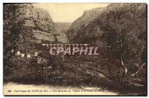 Old Postcard The Gorges du Loup Vue Generale Viaduct and the Valley of the Wolf