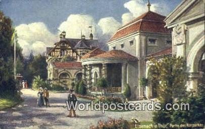 Partie des Kurparkes Eisenach in Thur Germany Unused 