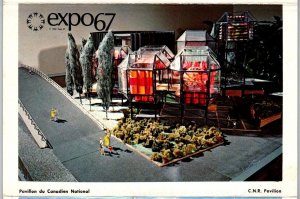 Expo 67 Folder Postcard, Montreal Quebec, 1967 Canada Centennial Logo Postmark