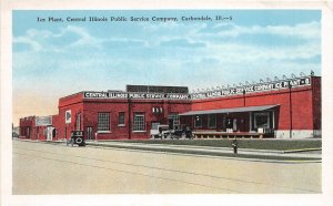 H74/ Carbondale Illinois Postcard c1920s Ice Plant Factory Public Service  181