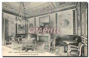 Old Postcard Chateau de Malmaison Rueil The reception room