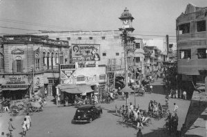 RPPC Street Scene, Banaras, India Varanasi Benares c1940s Vintage Postcard