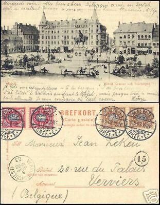 sweden, MALMÖ, Hotell Kramer och Stortorget 1903 Stamps