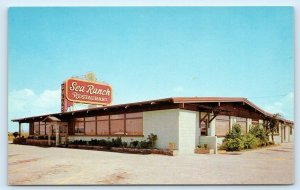 MOBILE, AL Alabama ~ Roadside SEA RANCH Seafood RESTAURANT c1960s Postcard