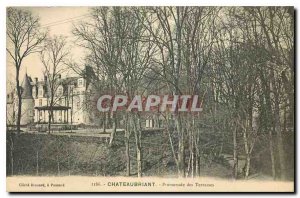 Old Postcard Chateaubriant Loire Inf Promenade des Terrasses