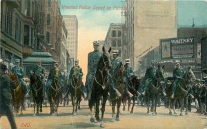 Artist impression Mounted Police Squad Parade #549 C-1910 Postcard 21-1838