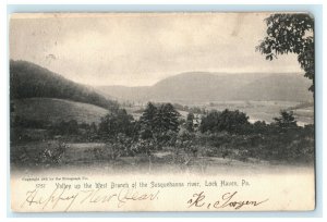 1905 Valley Sasquehanna River Lock Haven Pennsylvania PA Antique Postcard 