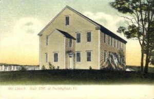 Old Church - Rockingham, Vermont VT Postcard