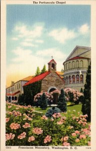 postcard - Franciscan Monastery, Washington DC  - Portiuncula Chapel