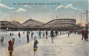 Jack Rabbit Racer and Bathers Long Beach, California, CA, USA Unused 