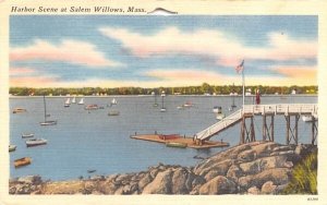 Harbor Scene at Salem Willow Massachusetts